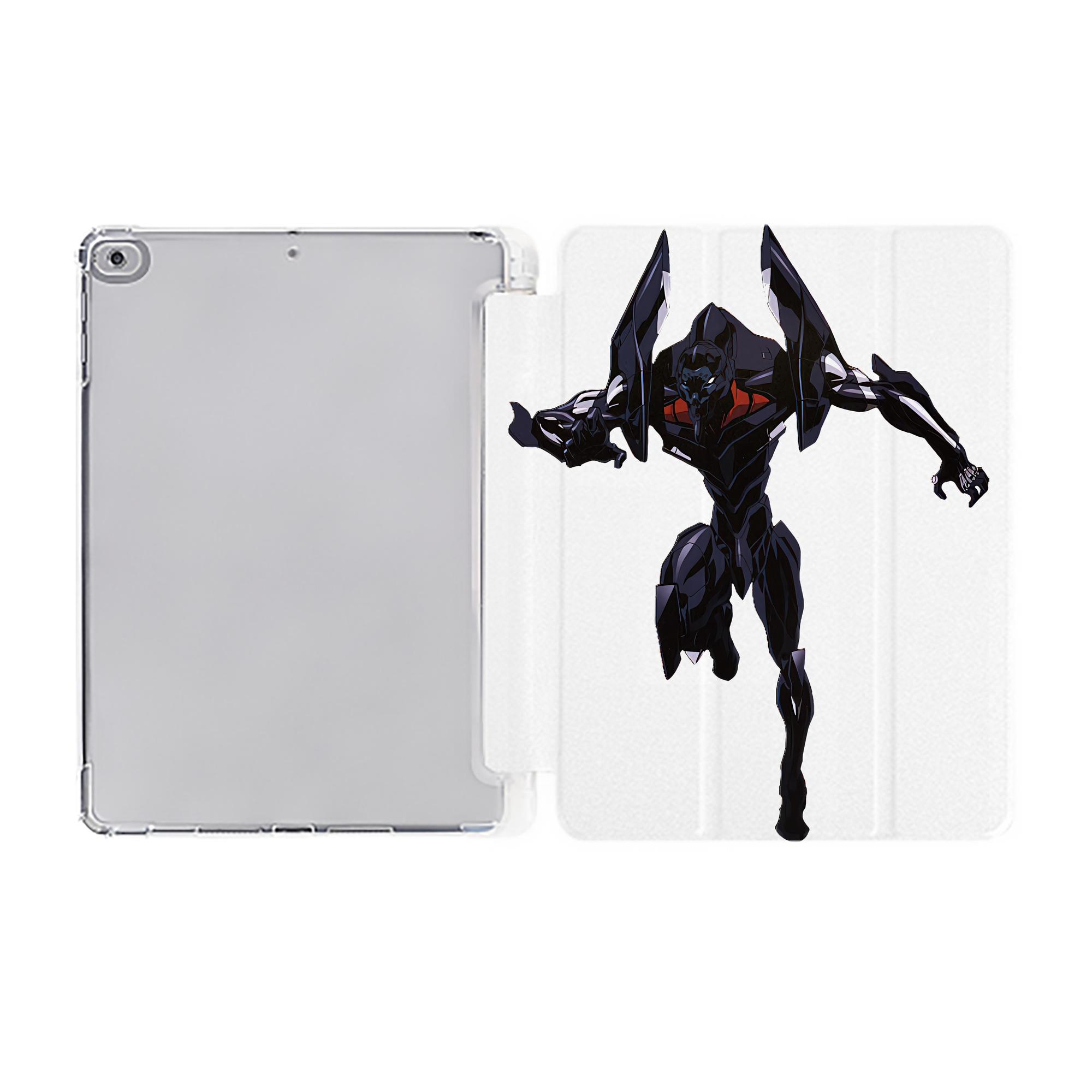 （画像用） EVA 新世紀エヴァンゲリオン IPad ケース ペン収納付き 三つ折りスタンド PUレザー×シリコン 対応機種9.5/10.5/10.9インチ